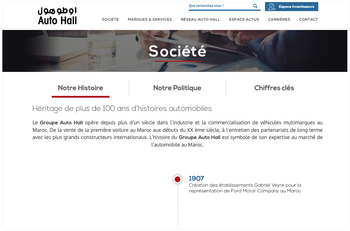 conception site web casablanca