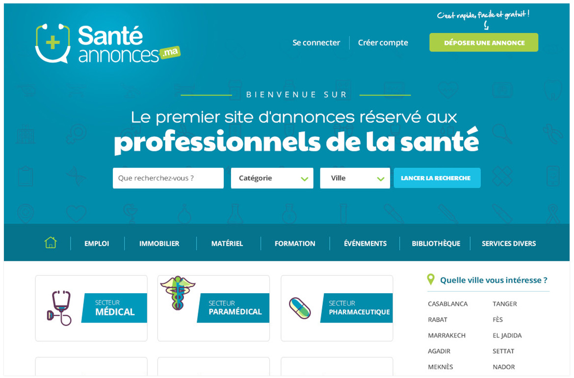 conception site web casablanca